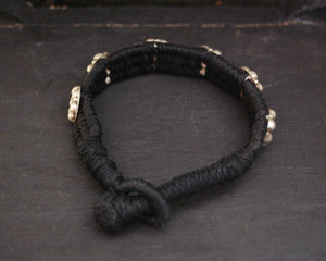 Rajasthani Silver Cotton Bracelet