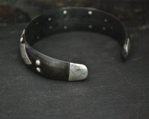 Tuareg Silver Cuff Bracelet with Engravings
