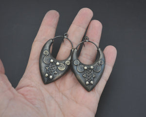 Ethnic Indian Silver Dangle Earrings