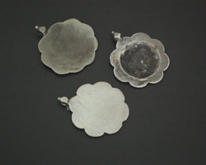 Rajasthani Silver Disc Pendant - Set of Three