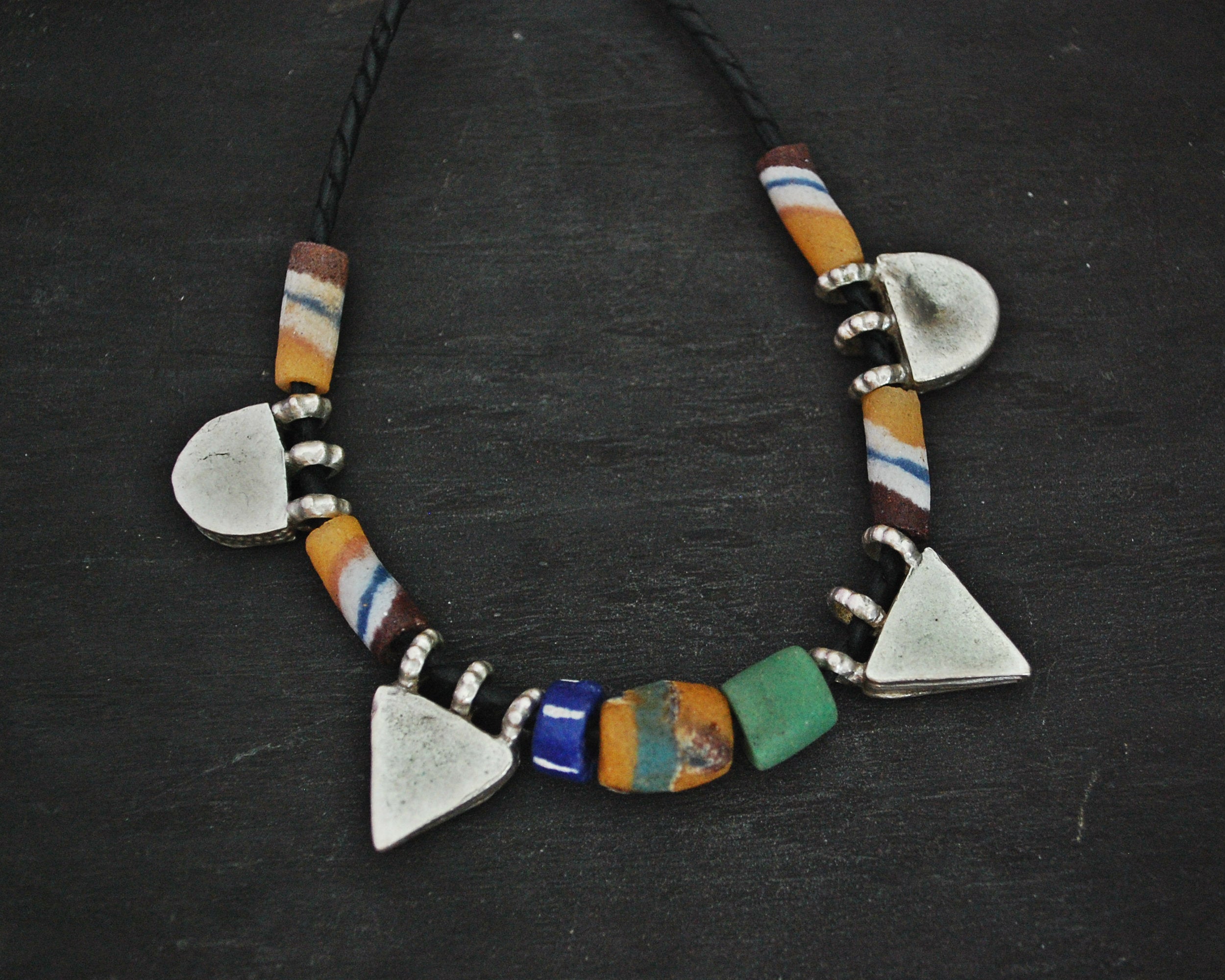 Ethiopian Telsum Necklace with Old Glass Beads