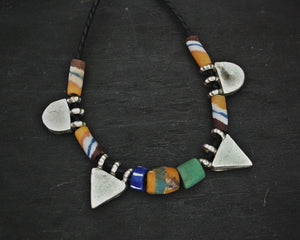 Ethiopian Telsum Necklace with Old Glass Beads