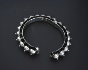 Indian Silver Bracelet - Hinged - SMALL/MEDIUM