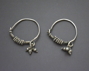 Tribal Indian Hoop Earrings with Bells