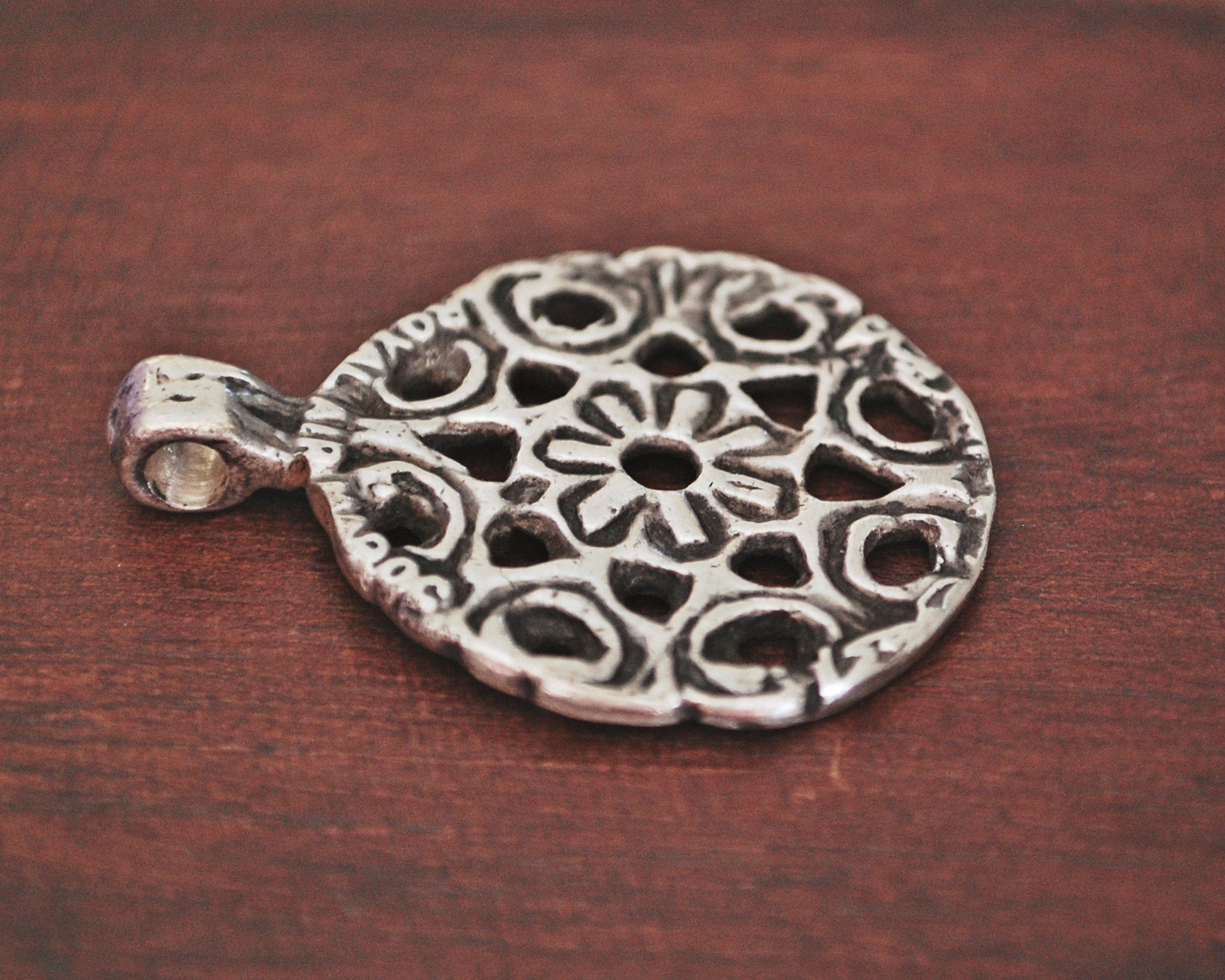 Old Berber Silver Amulet Pendant