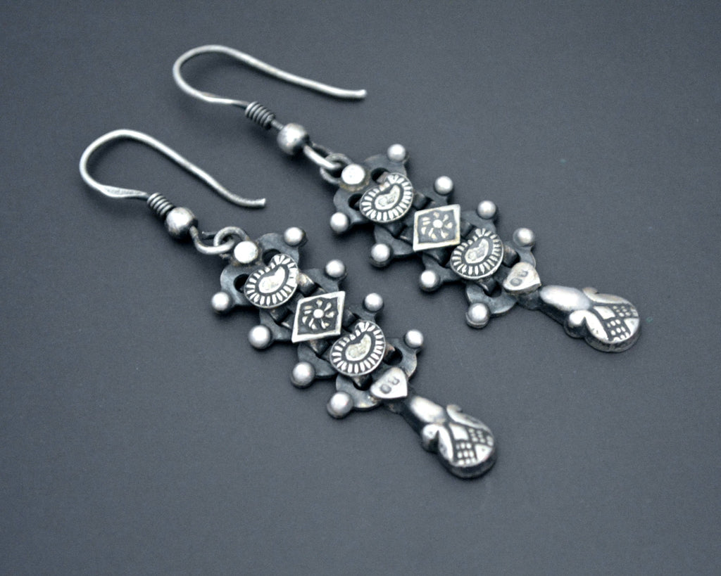 Rajasthani Silver Dangle Earrings