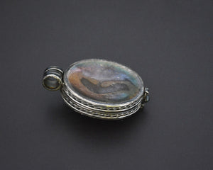 Old Silver Barong Locket Pendant from Bali