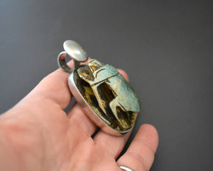 Large Egyptian Scarab Pendant