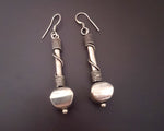 Vintage Indian Silver Dangle Earrings