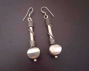 Vintage Indian Silver Dangle Earrings