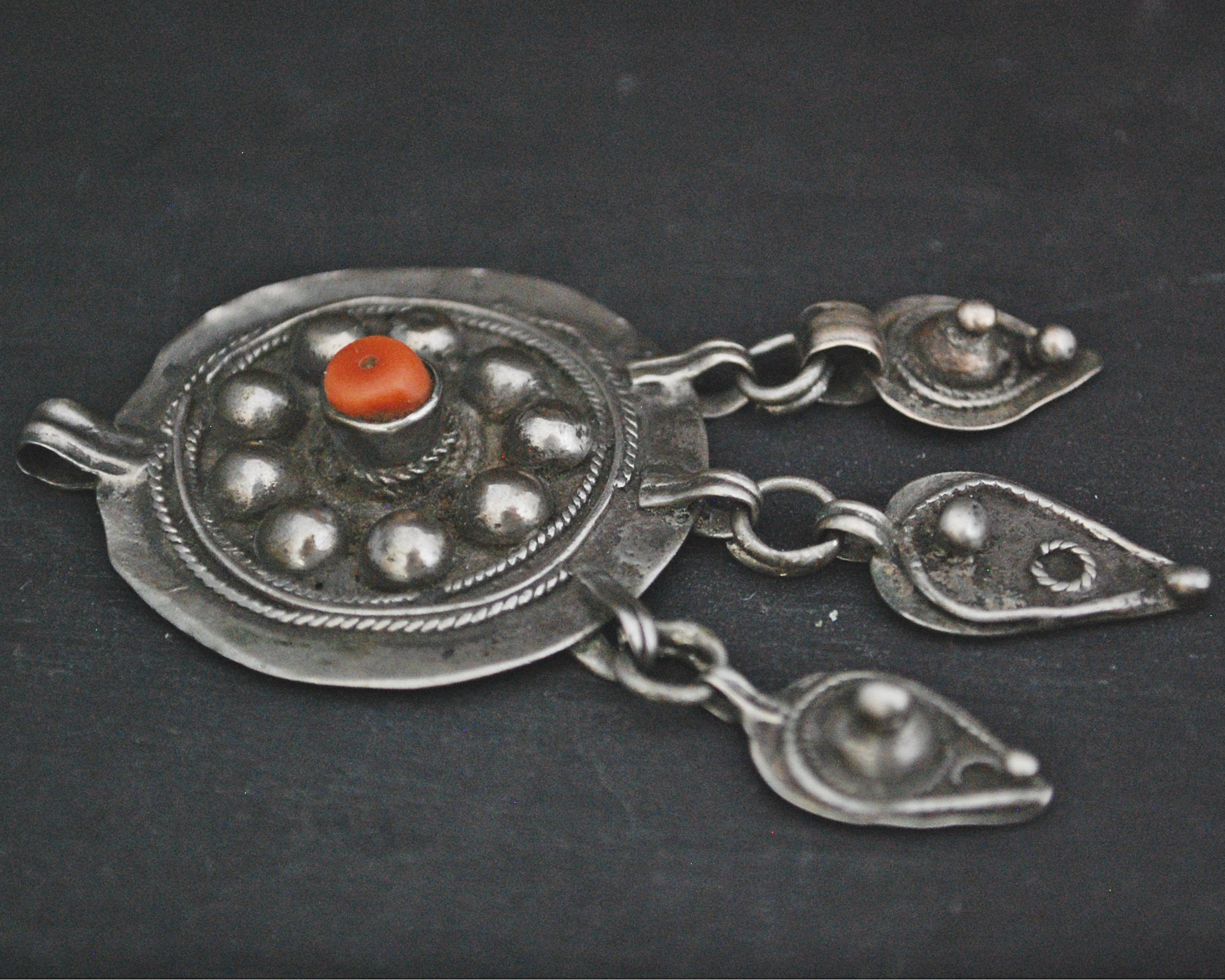 Old Berber Coral Pendant from Morocco