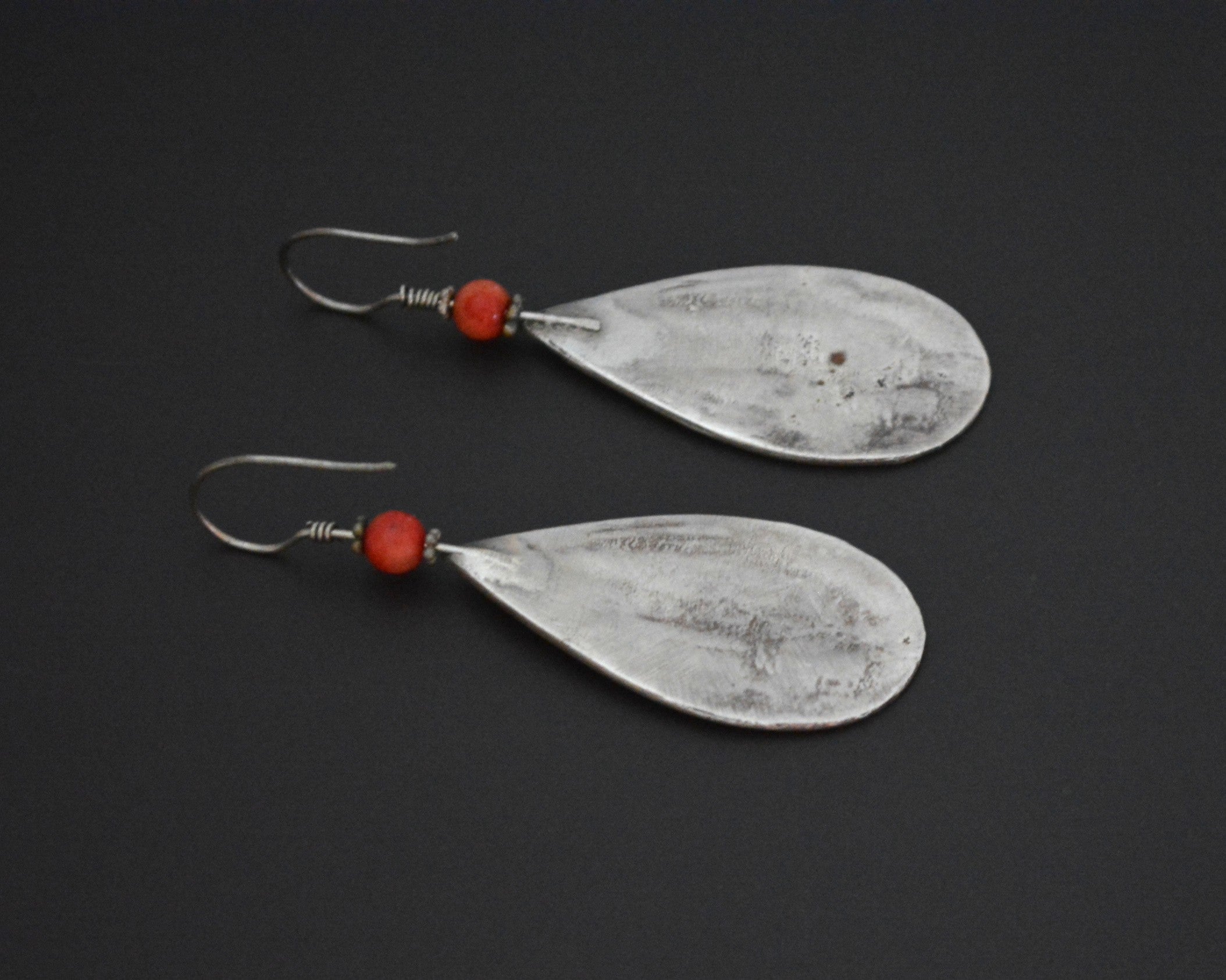 Vintage Kazakh Coral Earrings