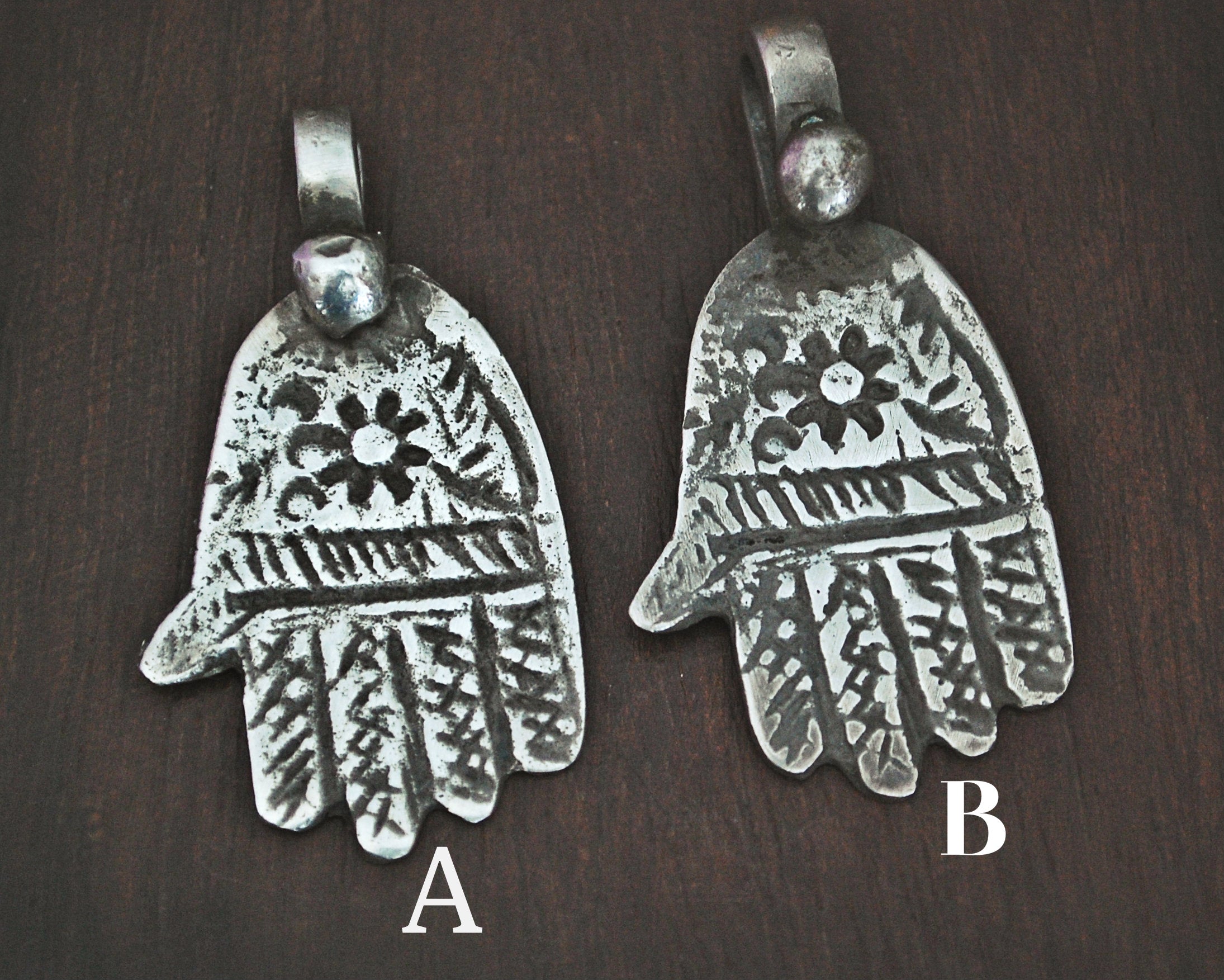 Old Berber Hamsa Pendant