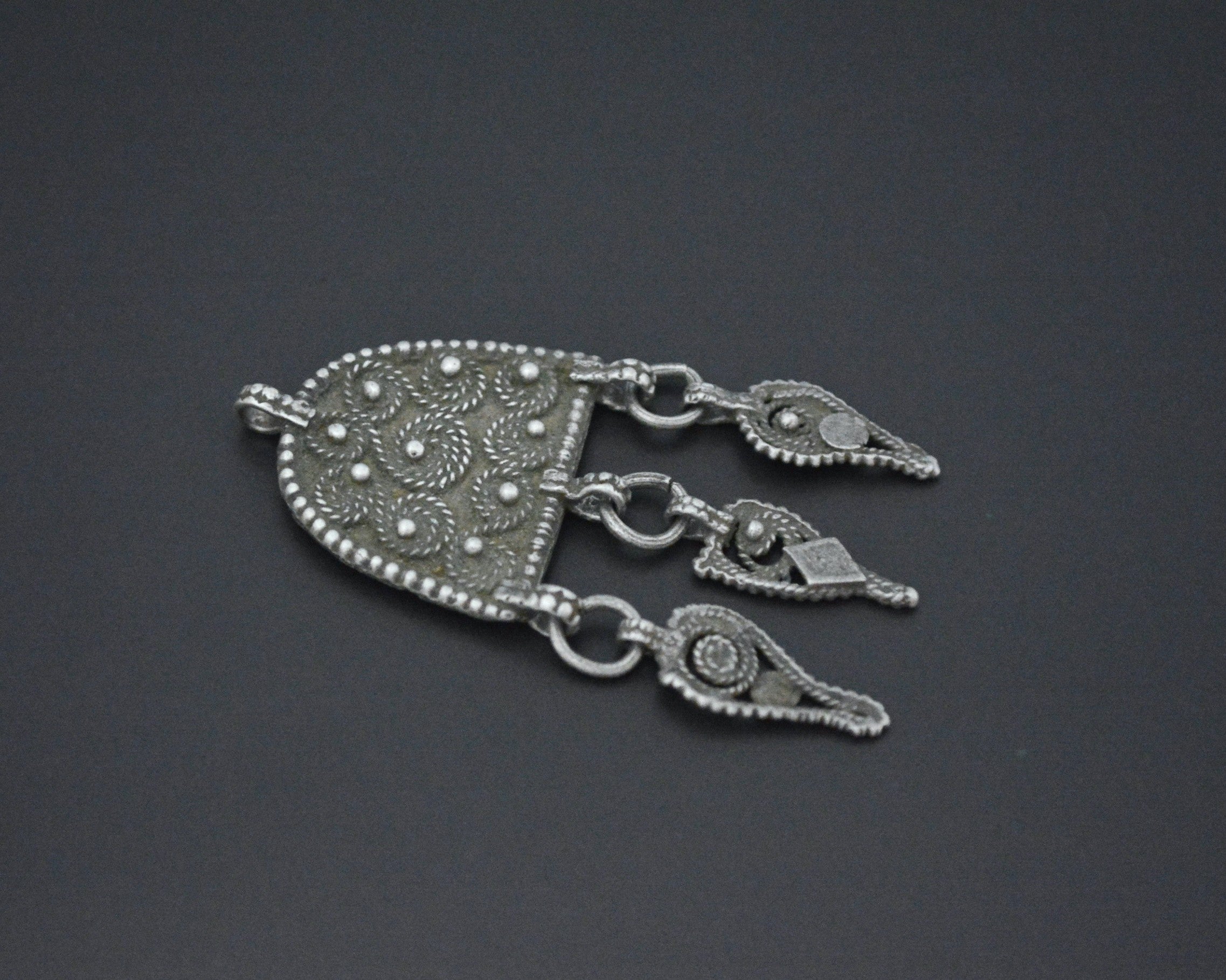 Antique Yemeni Pendant with Dangles