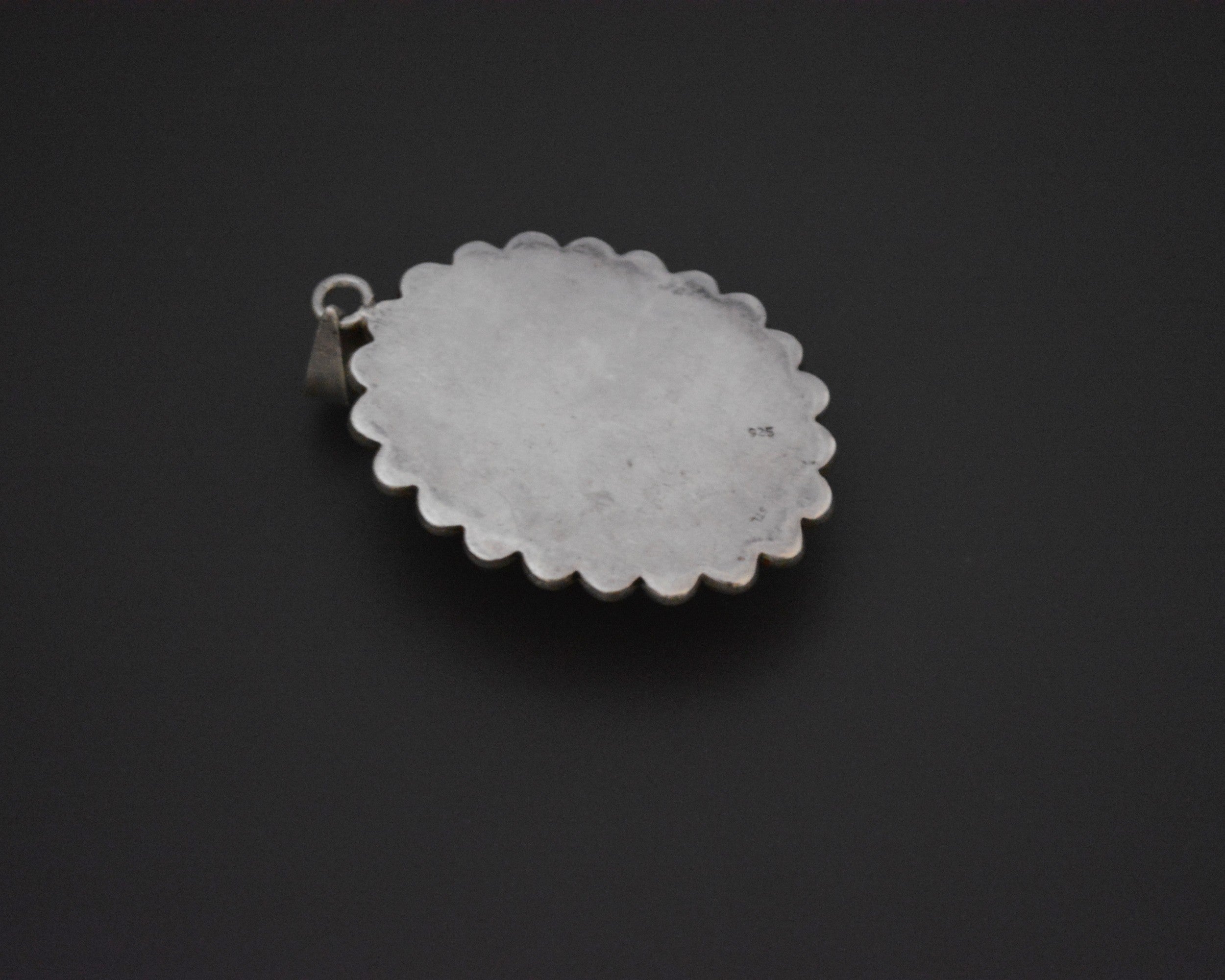 Large Turquoise Pendant from India