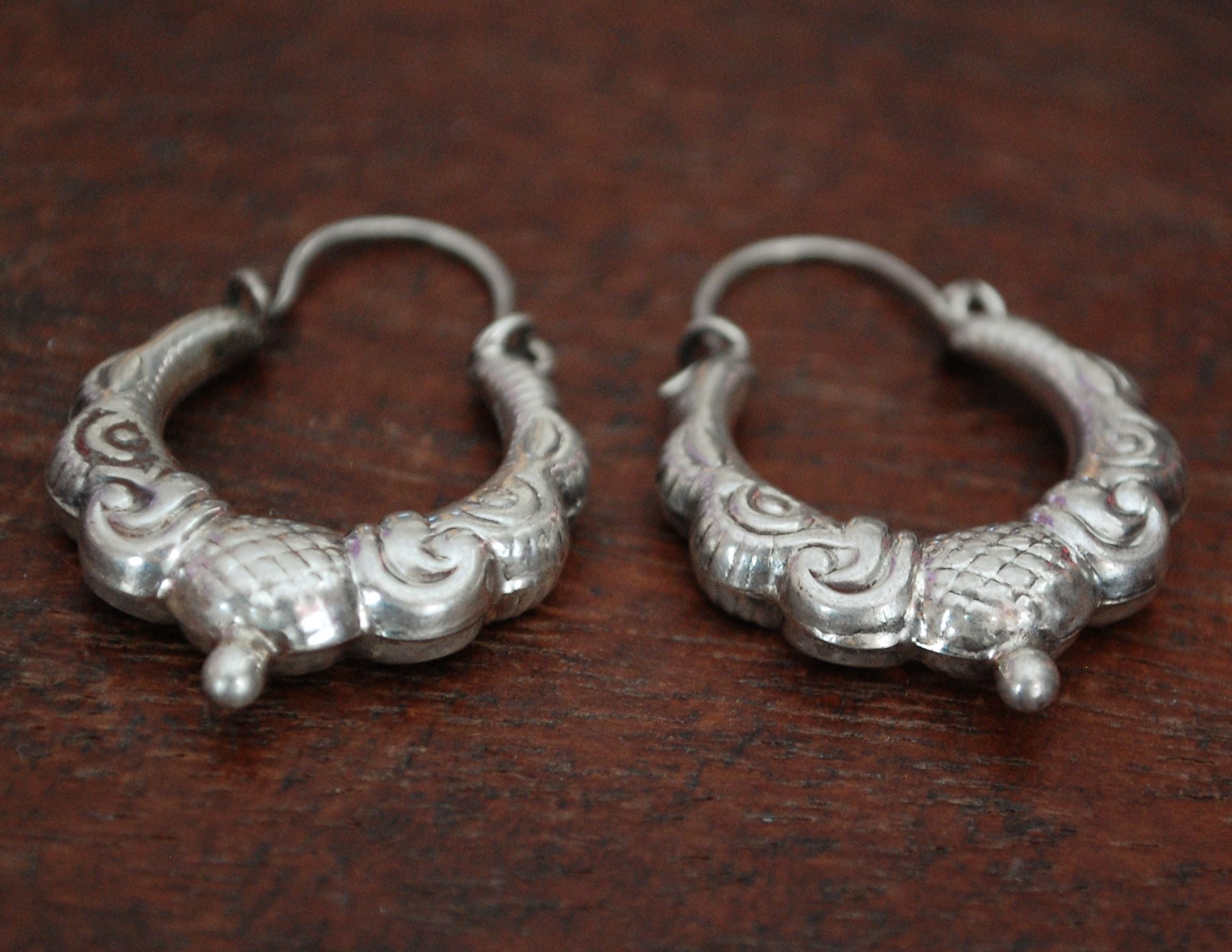 Ethnic Hoop Earrings - MEDIUM