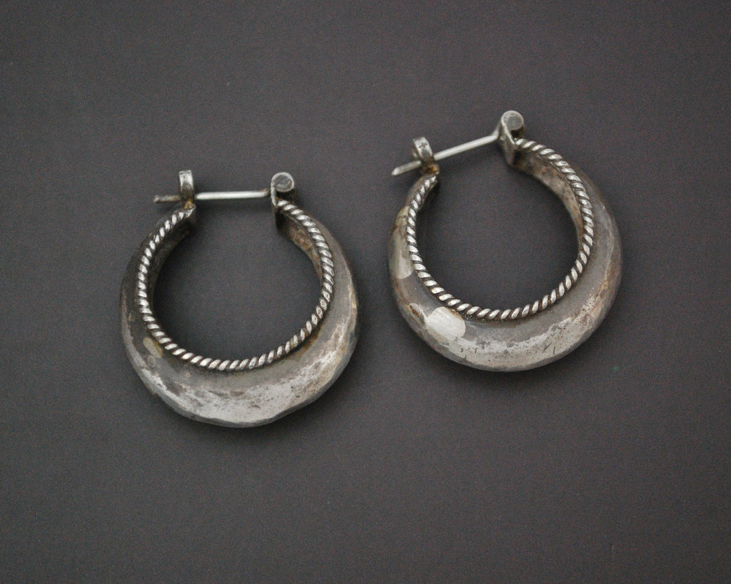 Ethnic Hoop Earrings - MEDIUM - Hollow Shaped