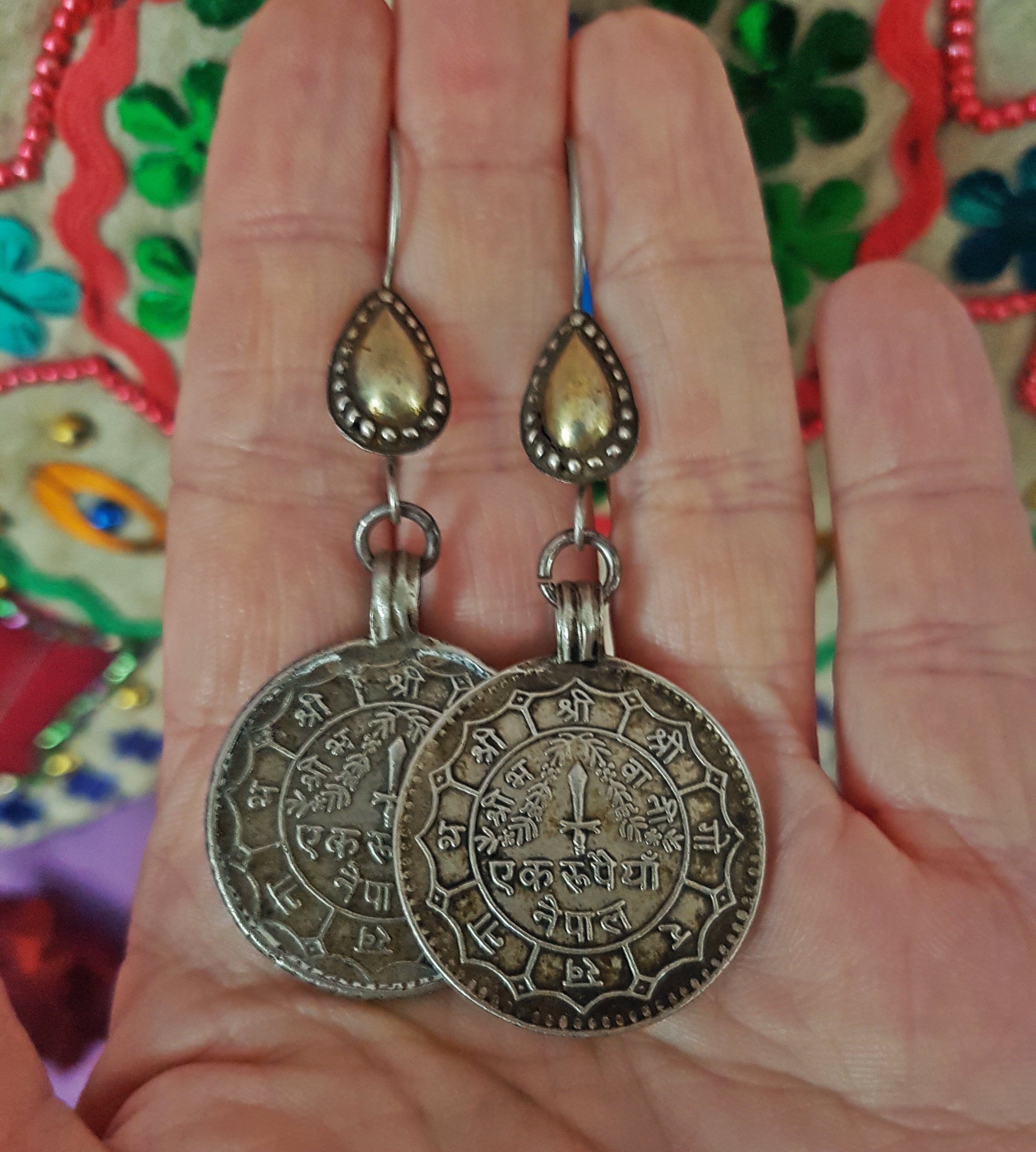 Ethnic Coin Earrings