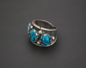 Zuni Turquoise Band Ring - Size 6.5