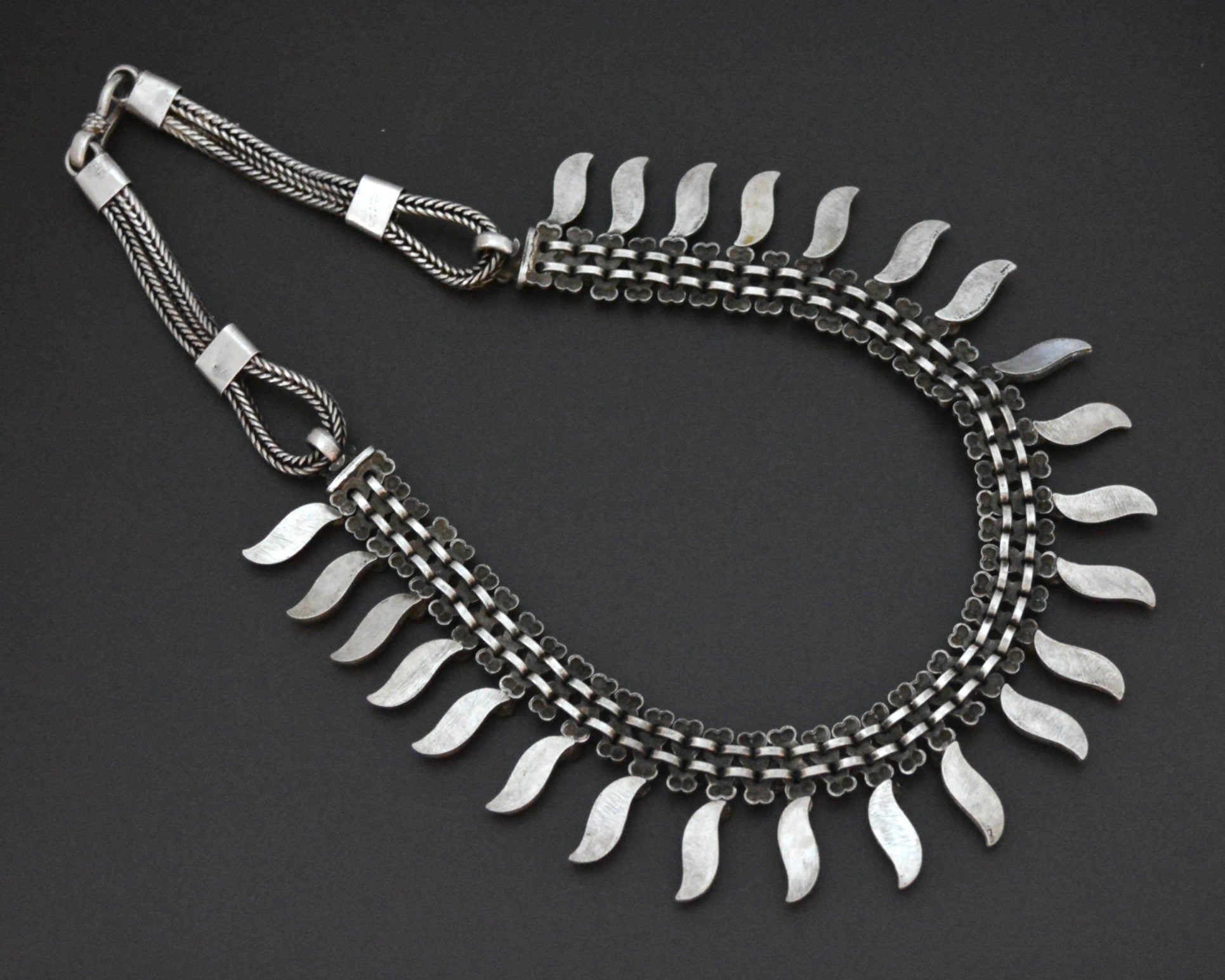 Indian Silver Choker Necklace