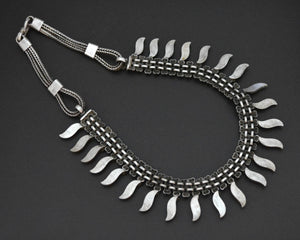 Indian Silver Choker Necklace