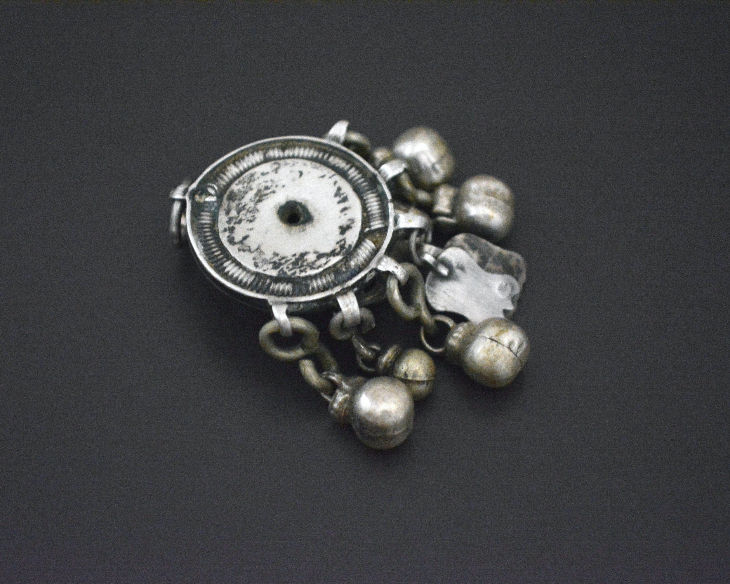Egyptian Bahariya Oasis Silver Pendant with Dangles