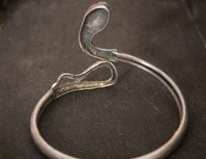Vintage Snake Bracelet with Garnets
