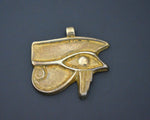Reserved for B. - Eye of Horus Pendant - Sterling Silver Gilded
