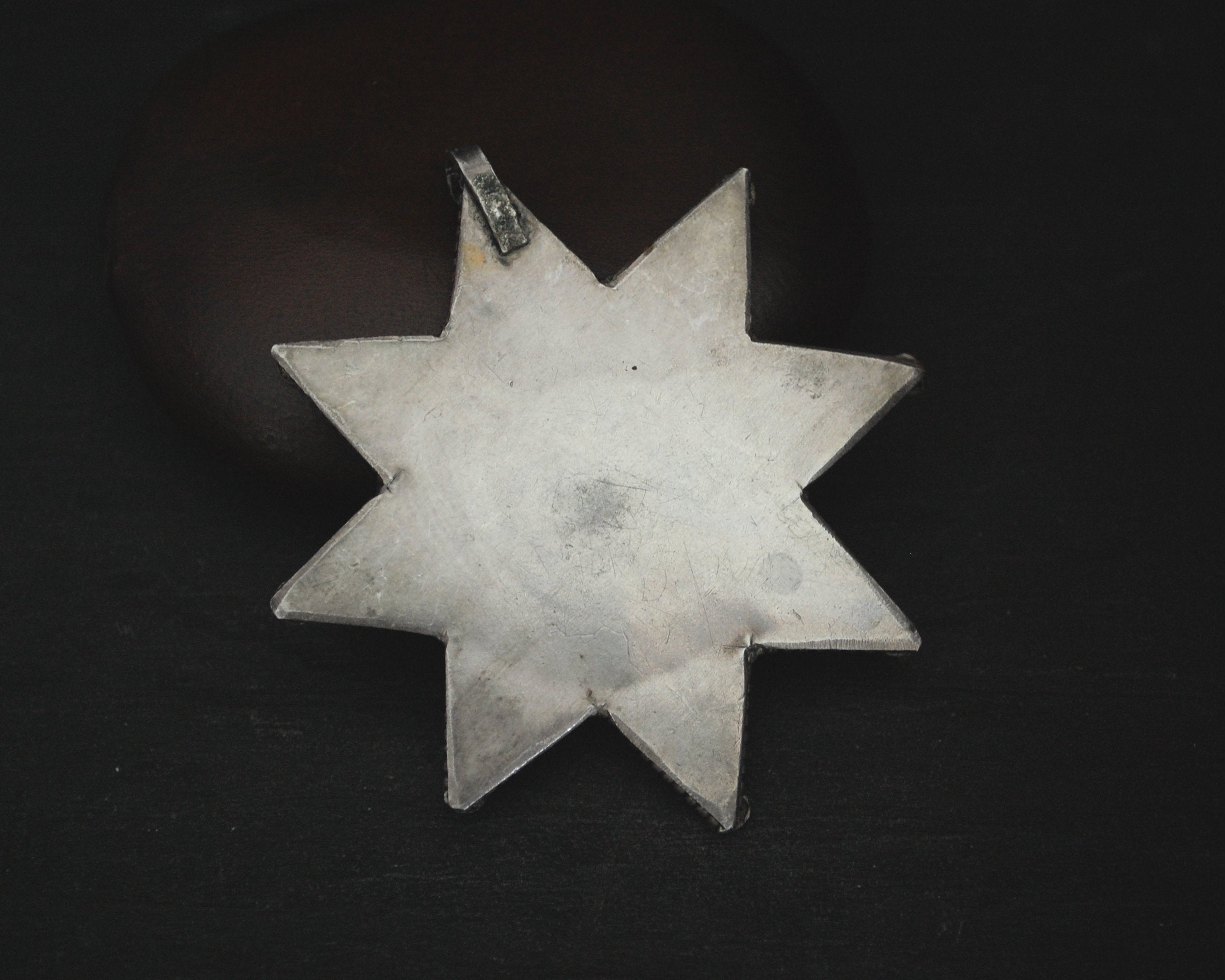 Nepali Star Pendant with Lapis Lazuli, Coral and Turquoise