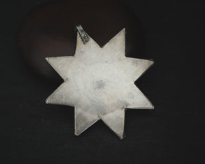 Nepali Star Pendant with Lapis Lazuli, Coral and Turquoise