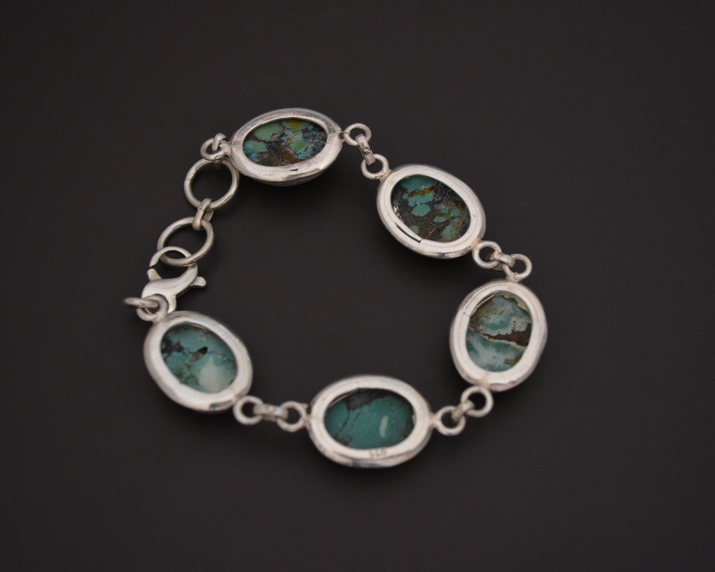 Ethnic Turquoise Link Bracelet