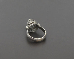 Yemeni Silver Filigree Ring - Size 5.75