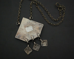 Uzbek Gilded Box Necklace with Dangles