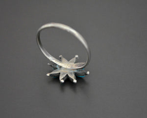 Zuni Turquoise Petit Point Ring - Size 9