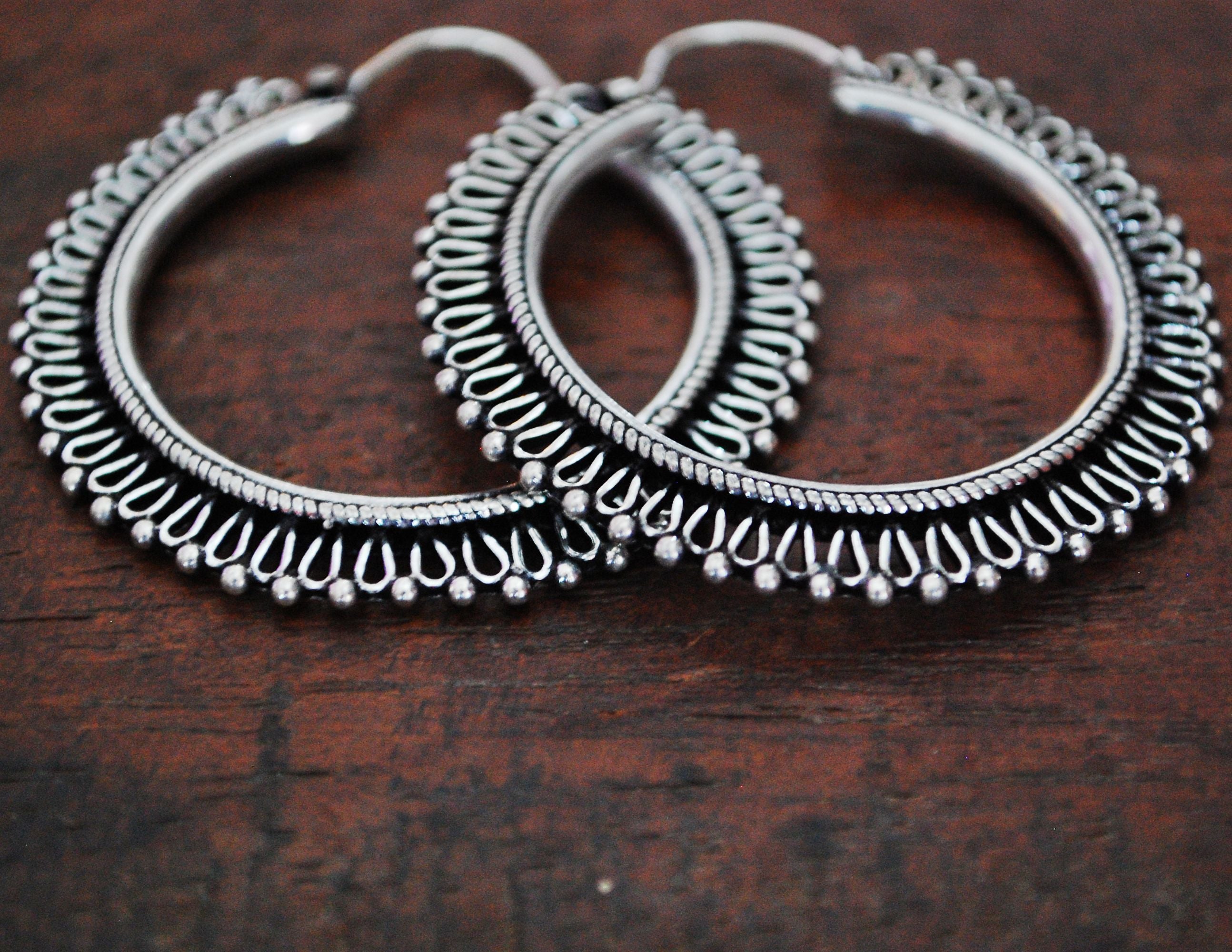 Rajasthani Hoop Earrings - LARGE