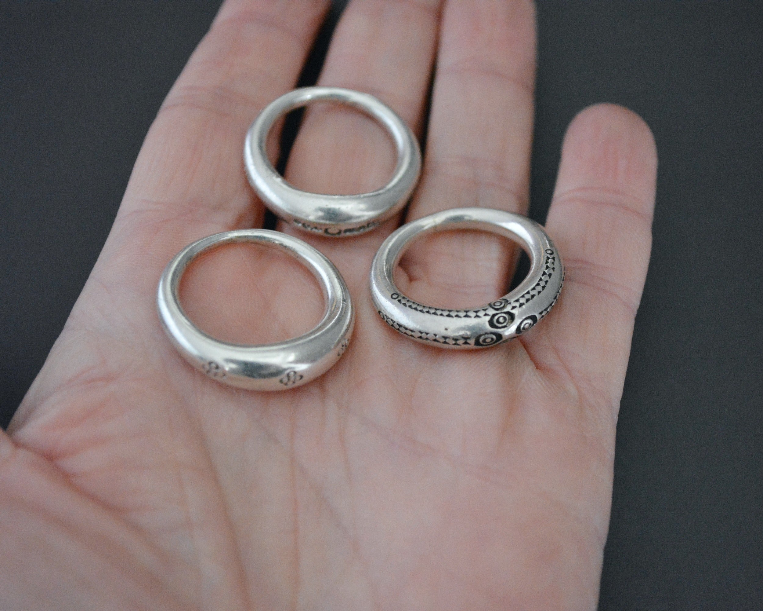 Tuareg Silver Ring - Size 7.25 - 8
