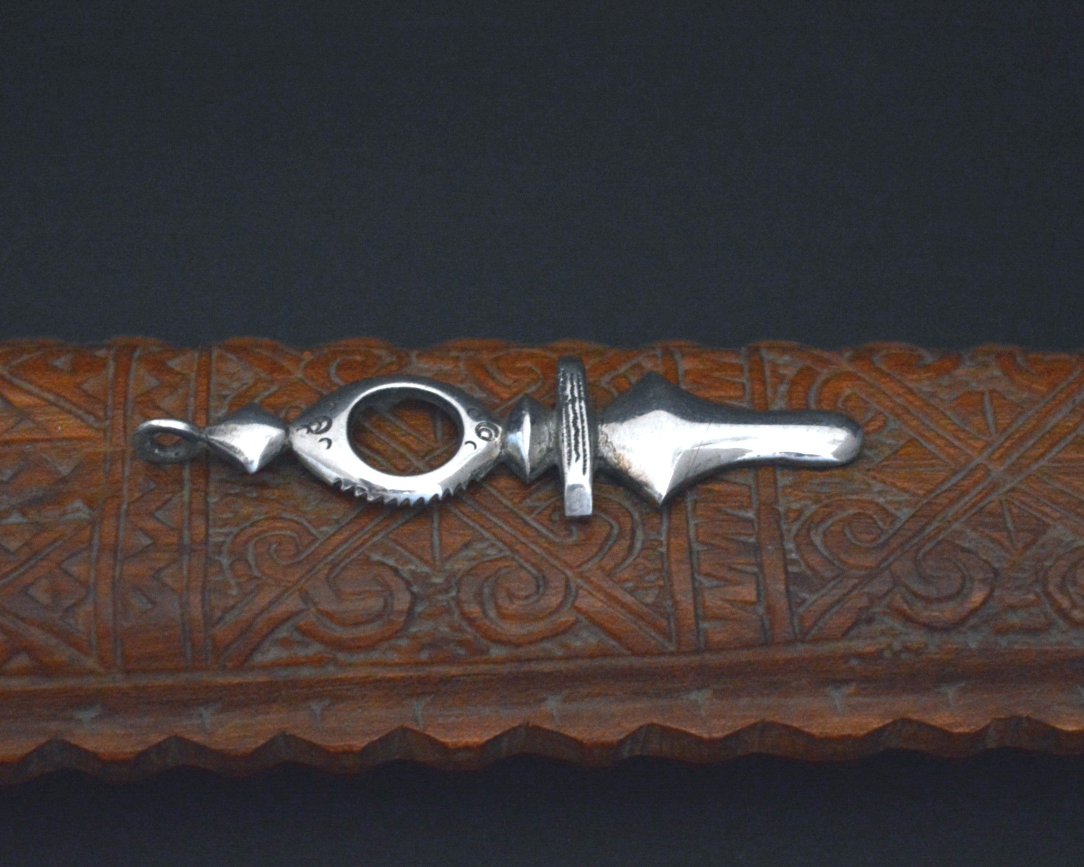Tuareg Silver Cross Pendant