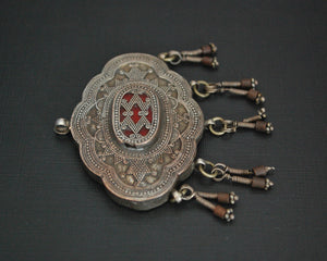 Kazakh Silver Pendant with Dangles