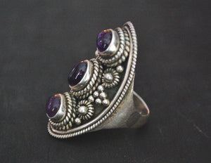 Indian Amethyst Ring - Size 7.5
