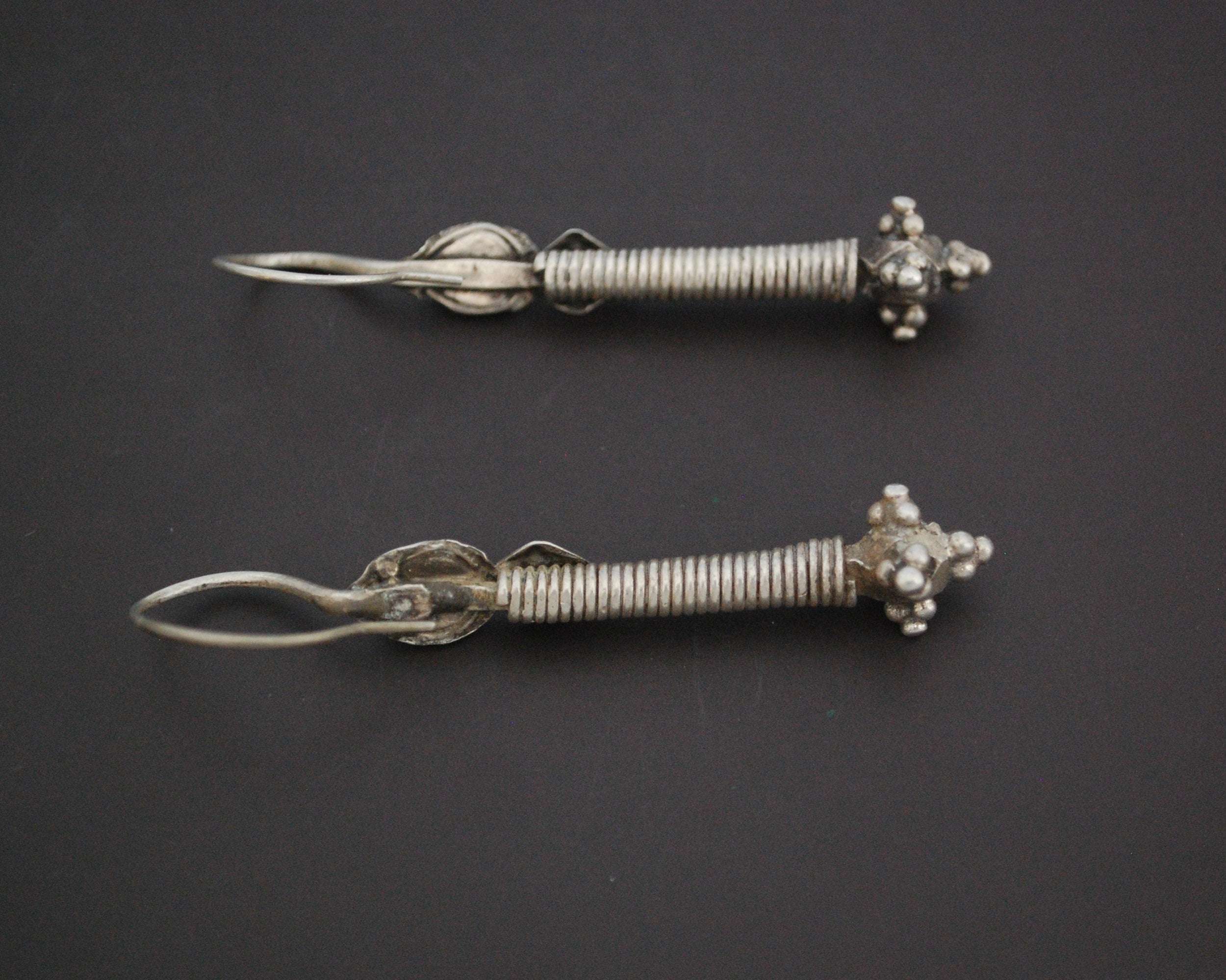 Antique Turkmen Coral Earrings