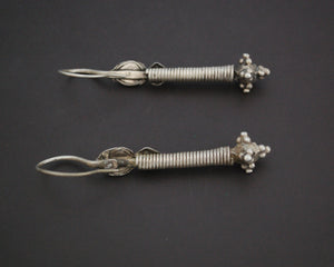 Antique Turkmen Coral Earrings