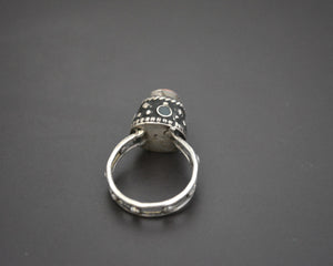 Old Afghani Coral Ring - Size 6
