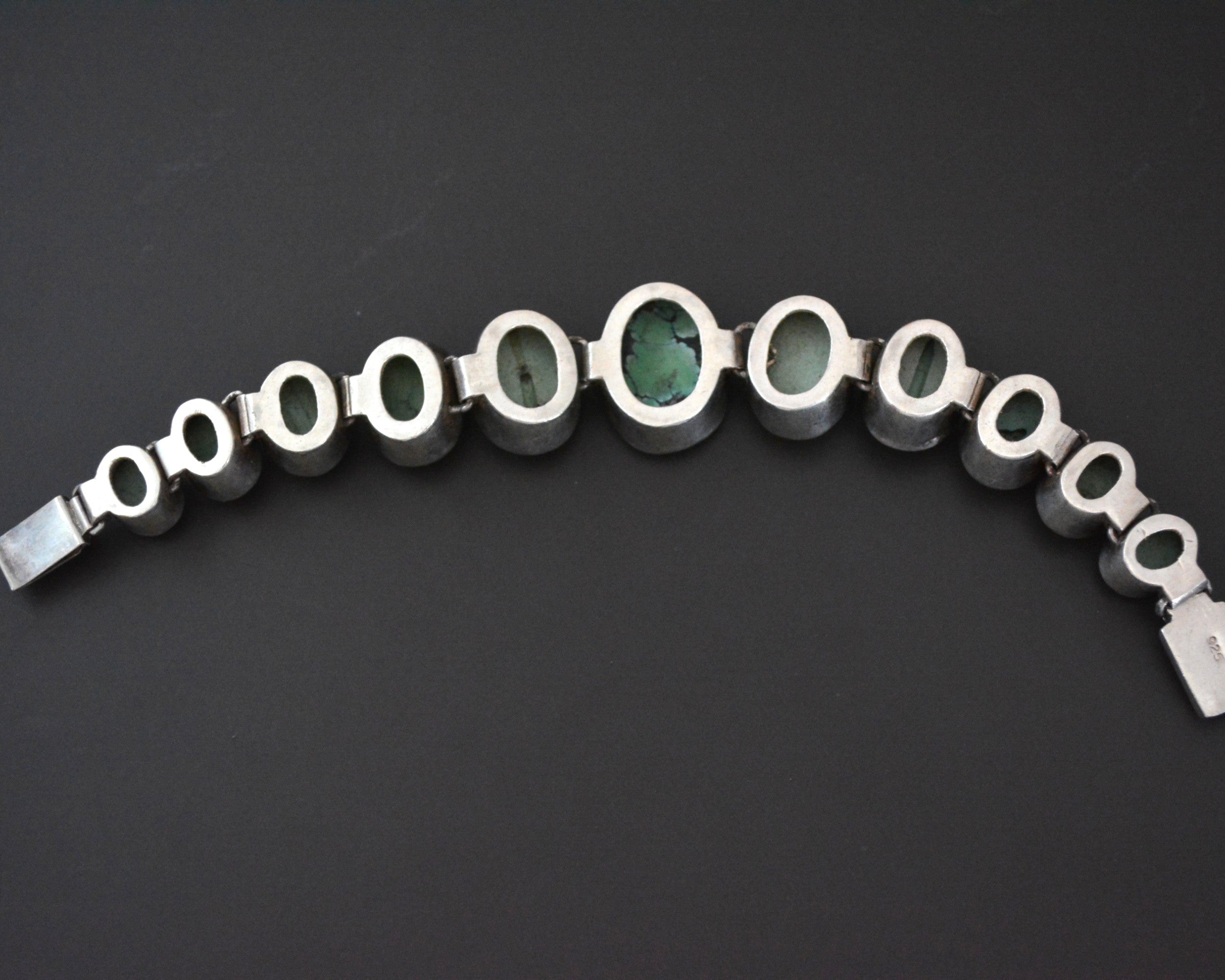 Bold Ethnic Turquoise Link Bracelet