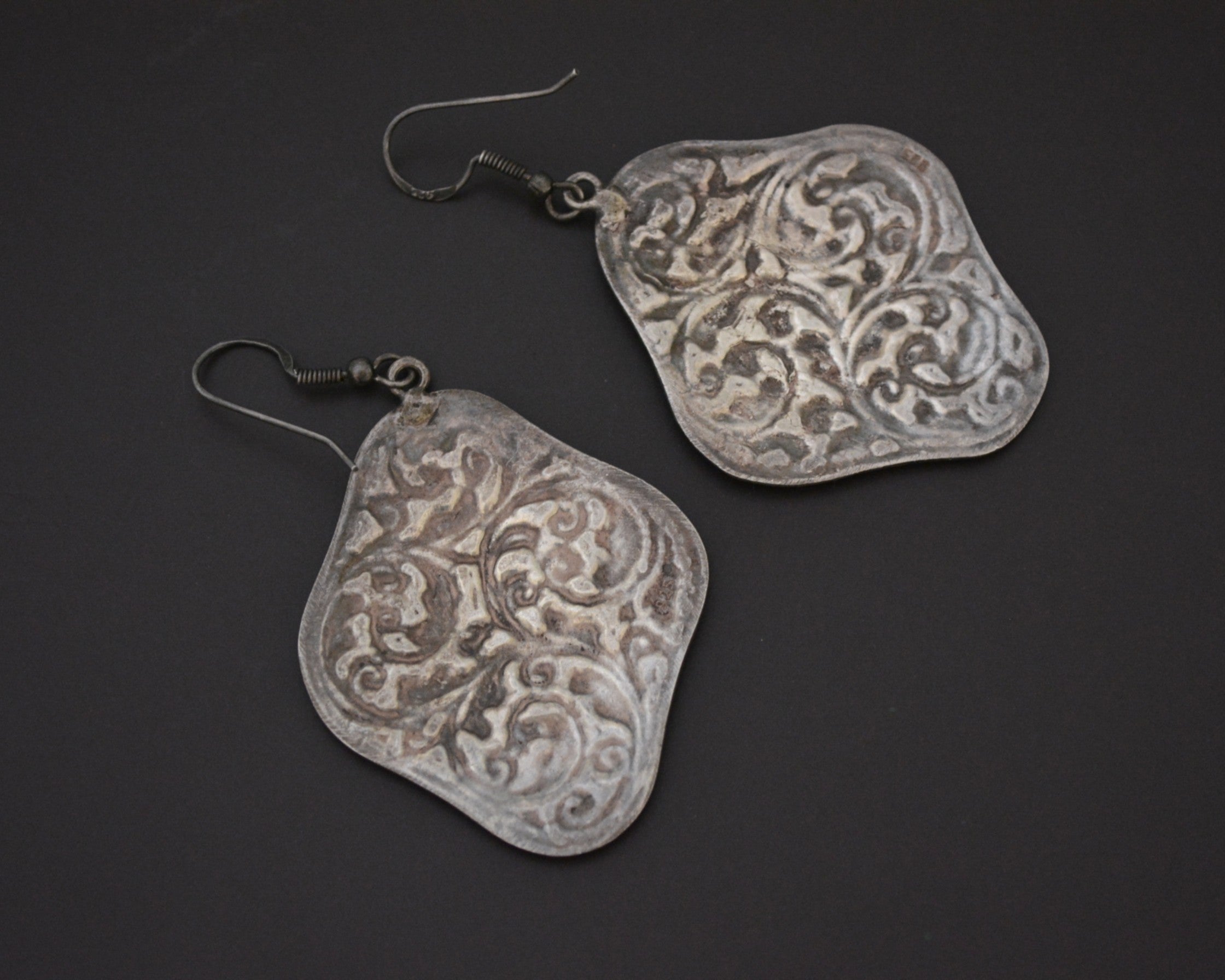 Nepali Repoussee Dangle Earrings