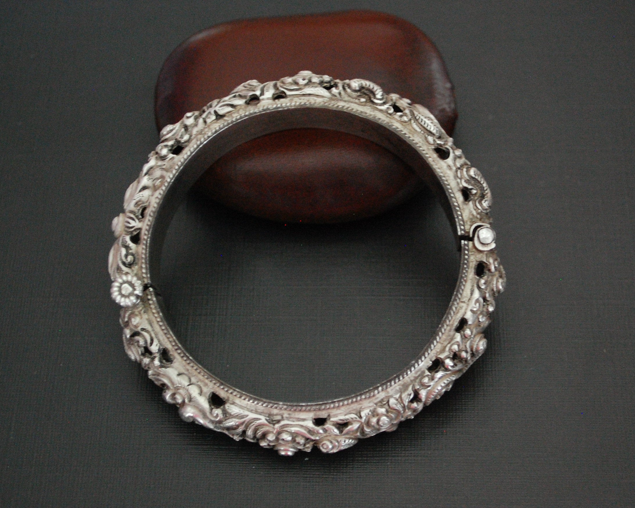 Fabulous Nepali Hinged Repoussee Bracelet