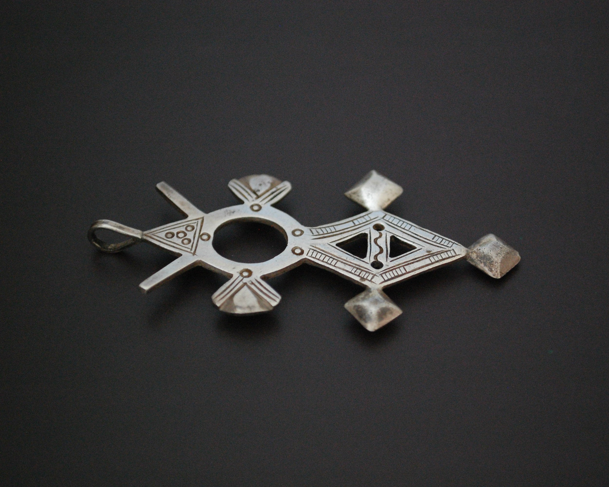 Tuareg Sterling Silver Cross Pendant