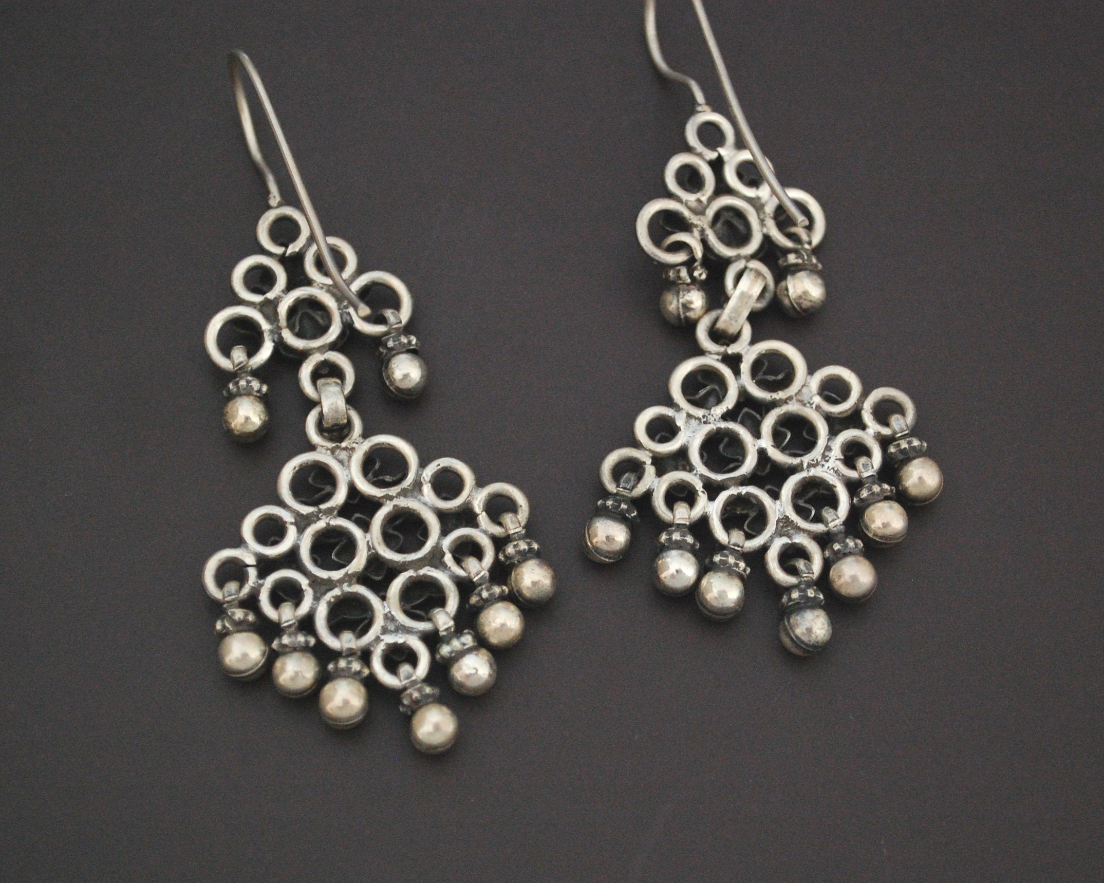Rajasthani Silver Earrings with Bells