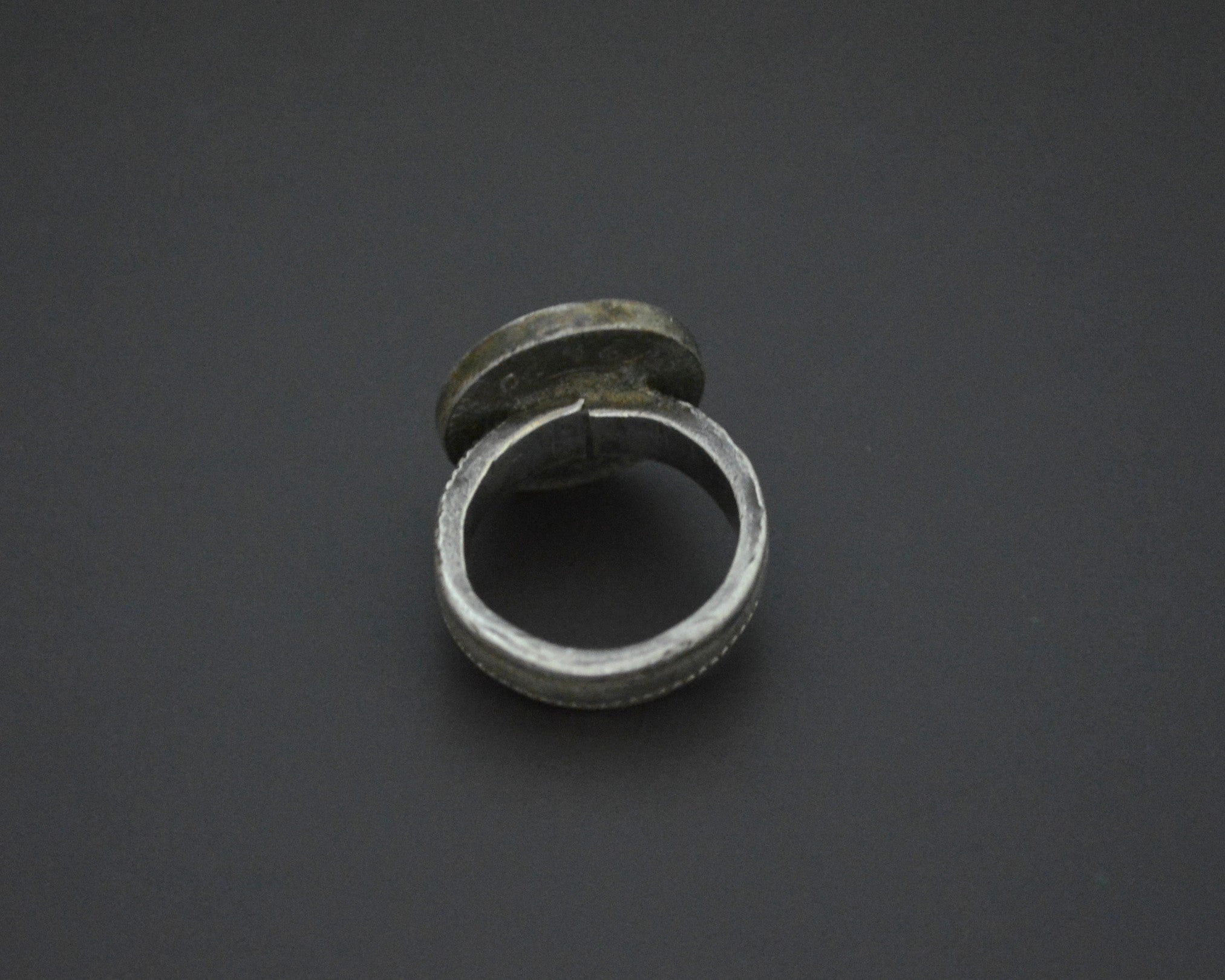 Old Indian Tribal Coin Ring - Size 5.5