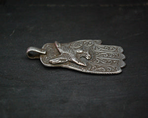 Old Berber Eagle Hamsa Pendant