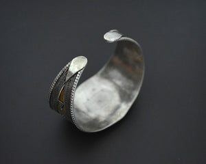 Reserved for A.- Kazakh Gilded Silver Cuff Bracelet